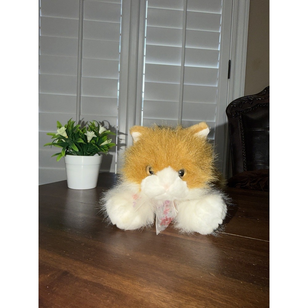 Gund Orange Amber the Tabby Cat Plush Kitty Stuffed Animal Toy